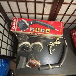 Conair 4 In 1 Heated Massager Wm30r Vintage Body Massager 4 Attachments Works.